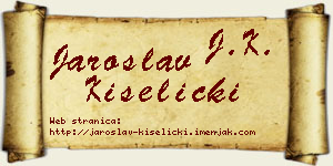 Jaroslav Kiselički vizit kartica